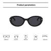 Retro Popular UV400 Sunglasses Classic Oval T-shaped Personality Street Photography Walk The Show Ultraviolet-proof Glasses