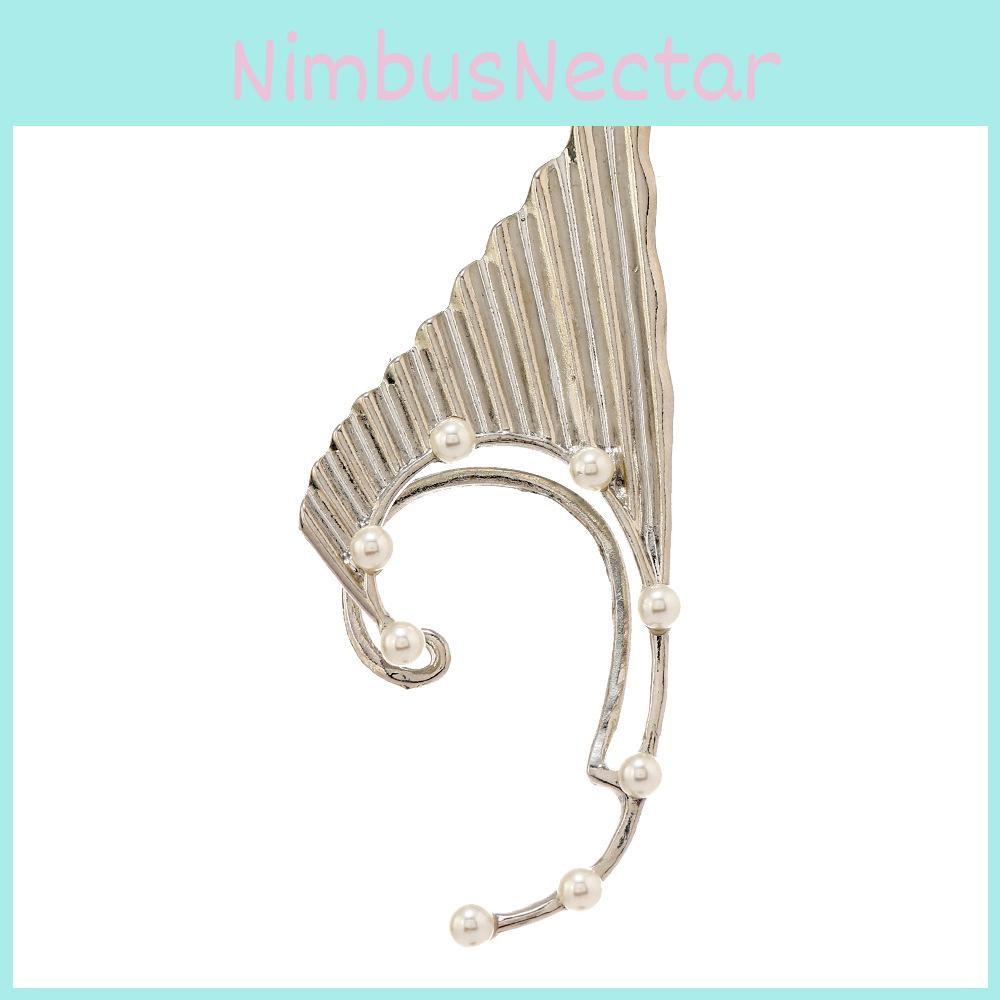 European Creative Fashion Pearl Elf Earrings With Alloy Material For Women