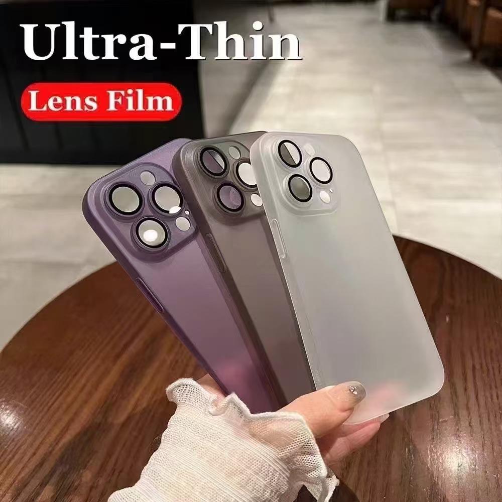 Applicable to iPhone16 matte semi-transparent mobile phone case Apple 15proMax ultra-thin soft silicone anti-drop 14 protective case