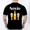 Spanish Unisex Novio Futuro Tees: Back Print Graphic Tops Team Groom Squad Tee 2026 Fashion Bachelor Party Single Farewell T-shirts