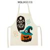 Cartoon Pumpkin Witch Bats Halloween Kitchen Aprons for Woman Man Home Cooking Baking Accessories Cleaning Apron Kitchen Items