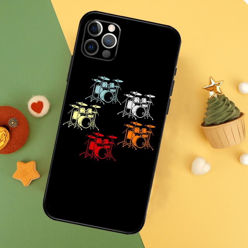 

Drum Drummer Music DJ Case For iPhone 13 12 Mini 11 14 16 15 Pro Max 7 8 Plus X XR XS Max Back Cover iPhone 7 8