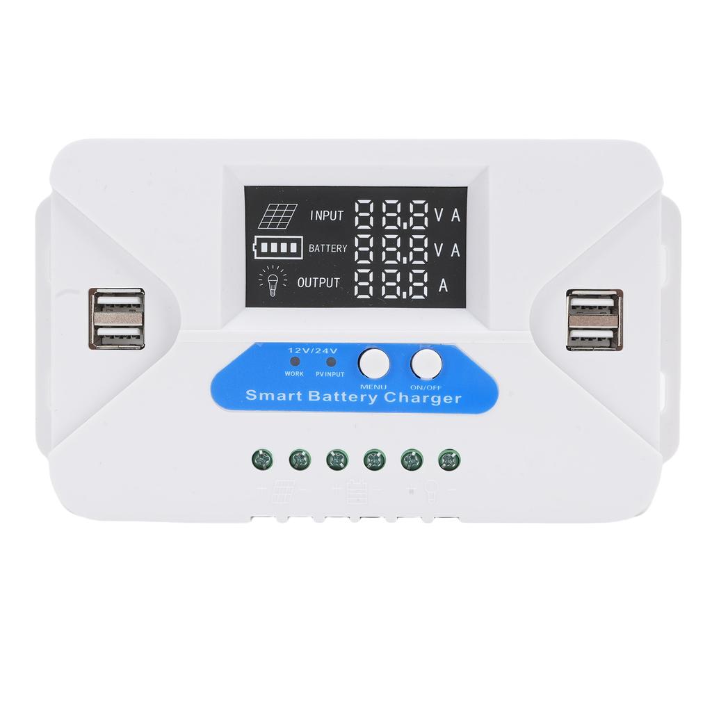 40A Solar Controller 4 USB Ports Solar Panel Charge Controller