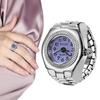 Orologio da dito punk vintage Mini cinturino elastico in lega Orologi Anelli per coppie Orologio per gioielli Orologio al quarzo romano retrò Anello per donna e ragazza