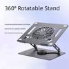 360° drehbare Basis Notebook-Ständer faltbar Lifter Computererhöhung Karbonstahl verstellbare Laptop-Halterung für Schreibtisch