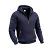 Mens Loose Heavyweight Fleece Zip Up Hooded Casual Workwear Long Sleeve Cardigan Sweatshirt