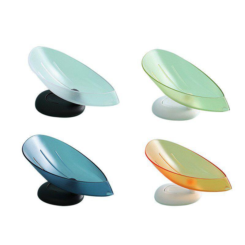 Elegant Lotus Leaf Soap Holder With Stable Suction Cup For Bathroom And Kitchen Use