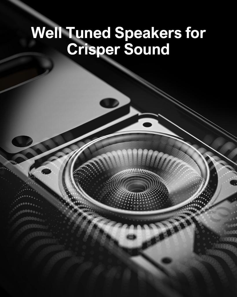 ULTIMEA Apollo S40 Pro 2-v-1 Dělený Soundbar, Odnímatelný pro TV a PC, Montáž na zeď nebo Stolní použití, 2.2 kanálový Bluetooth 5.3, Hluboké basy, 100W, Domácí