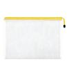Mesh Zipper Pouch, Clear Document Bag for, School and Travel Organization