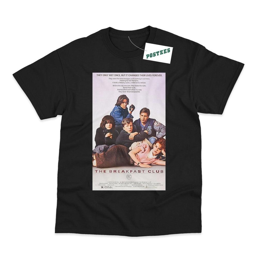 The Breakfast Club Poster Film Stampato Direttamente su Maglietta Unisex