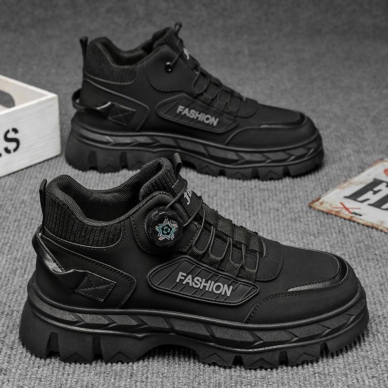 

Autumn new high-top men s shoes sports platform casual boots non-slip outdoor Martin boots 44