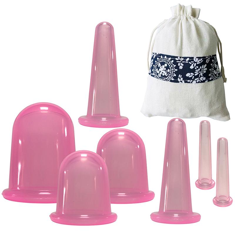 7Pcs Silicone Vacuum Massage Suction Cups Body Pain Relief Cupping Therapy Kit