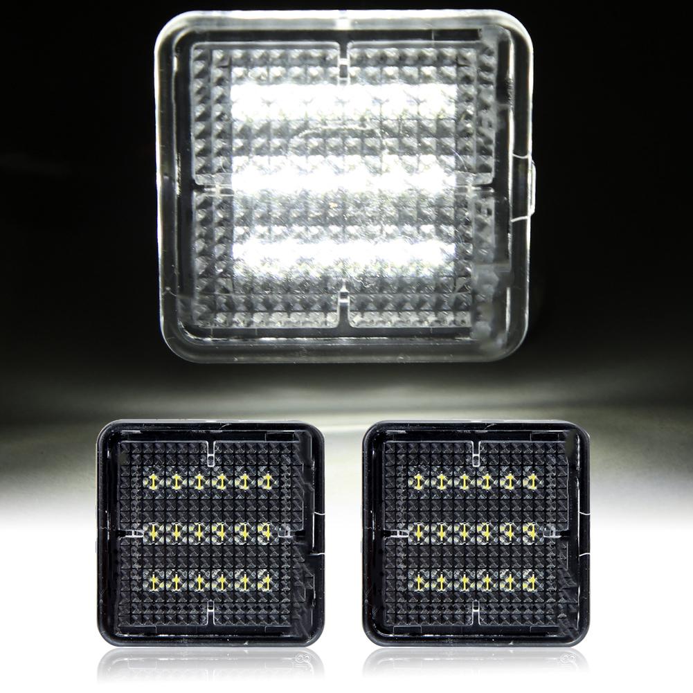 1 par 6000K 18 LED registreringsskyltsbelysning Passar för Toyota Tacoma 2016 2019 DC12V