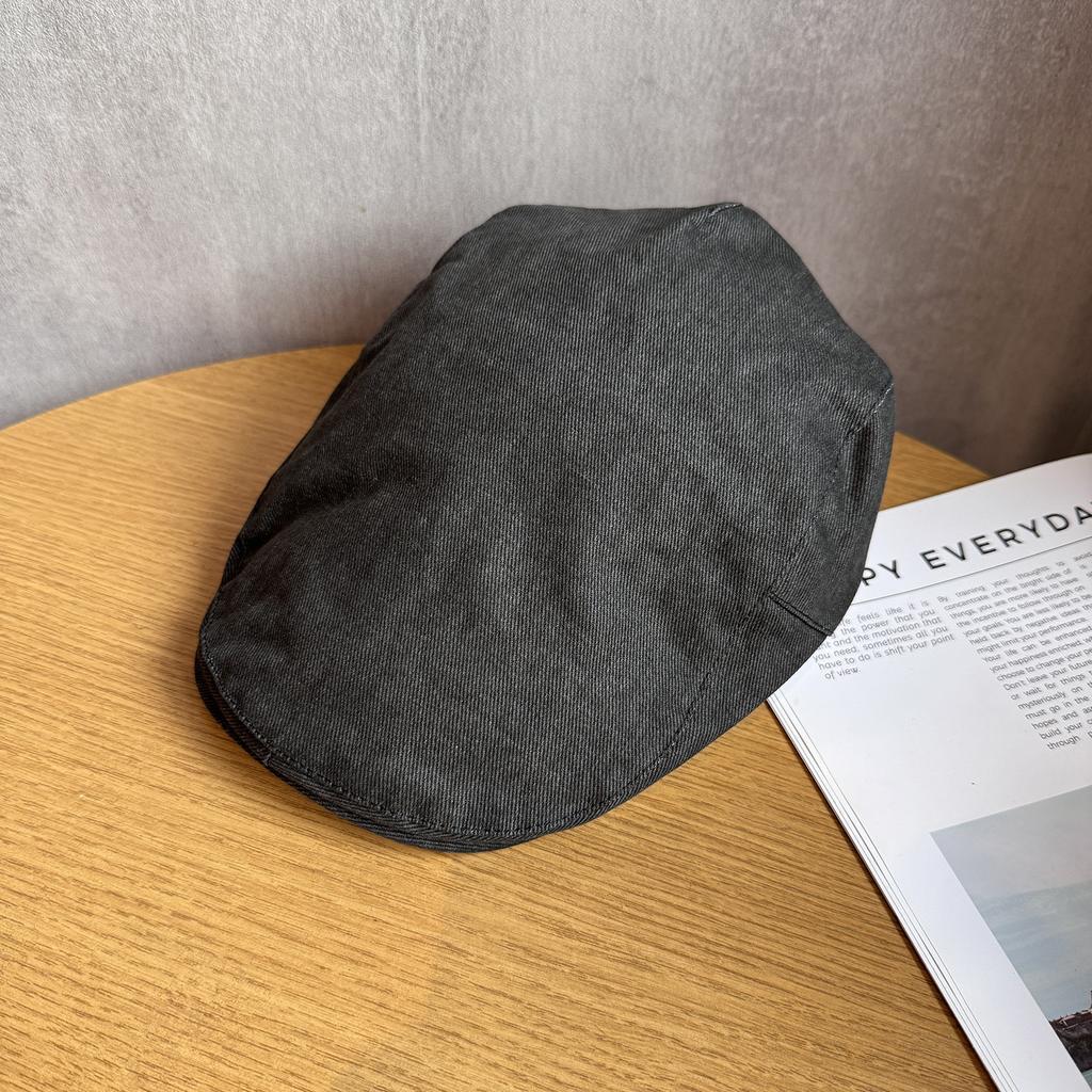 JYL TS DIY Letter Newsboy Hat Unisex Casual Reversible Outdoor Sun Protection Hat Cotton