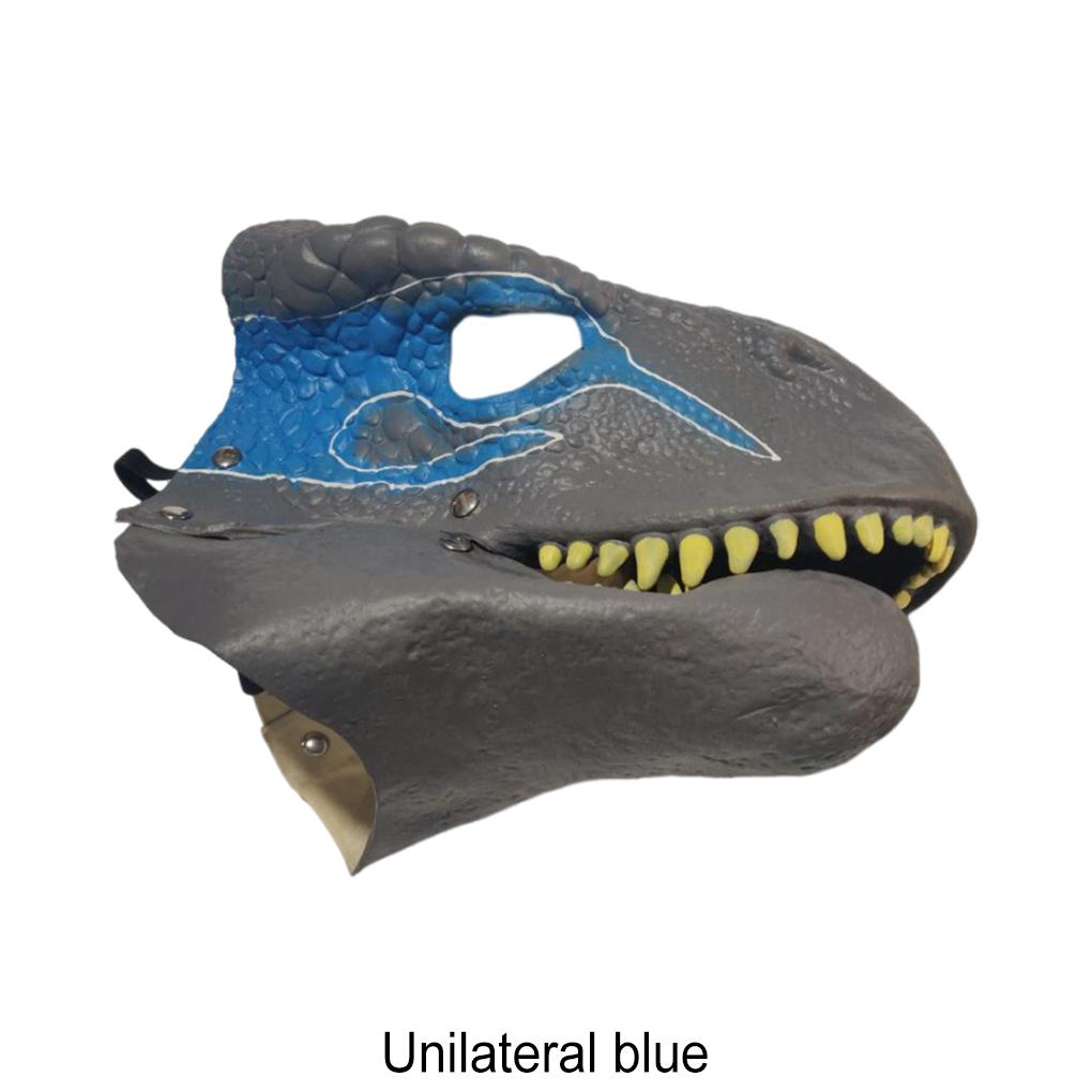 Premium-Latex sorgt für Komfort und Langlebigkeit für ein langfristig realistisches Dinosaurier-Aussehen Dino-Maske Weiß