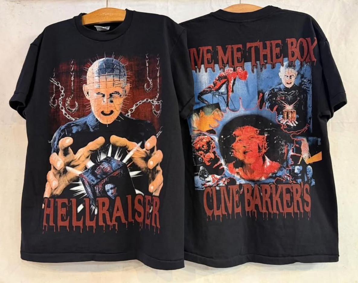 Vintage Hellraiser Give Me The Box Pinhead Clive Barker Horror XL Shirt REPRINT S