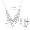 Wedding Bridal Accessories Clothing Versatile Necklace Earrings Set
