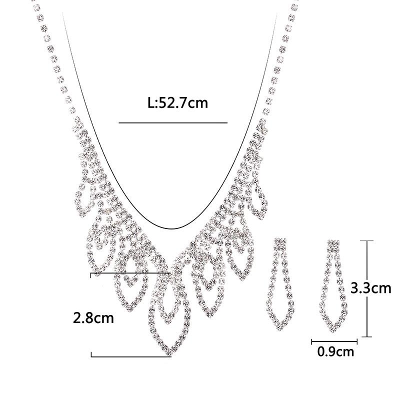 Wedding Bridal Accessories Clothing Versatile Necklace Earrings Set
