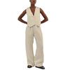 Women's Vest Wide Leg Pants Casual Set