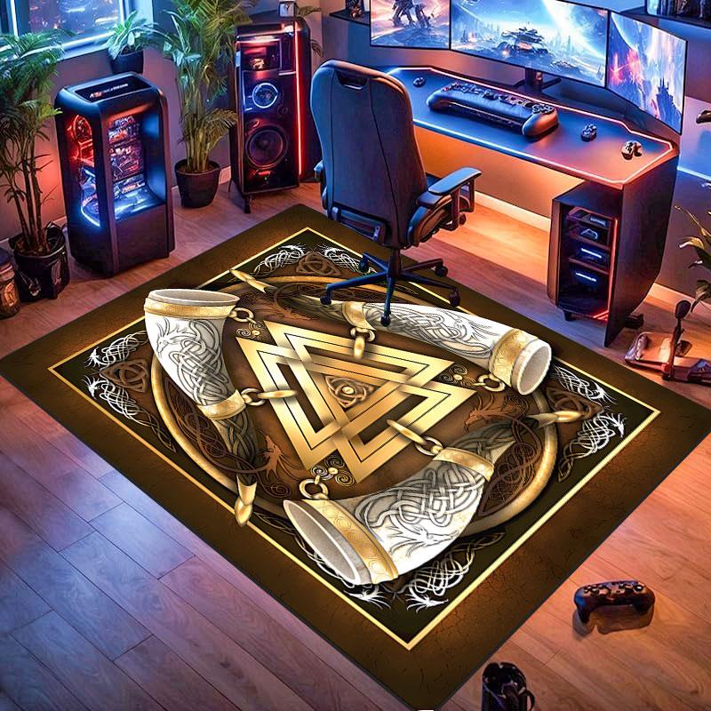 Freemason symbol rug, suitable for living room, bedroom, game room, computer room and home décor.