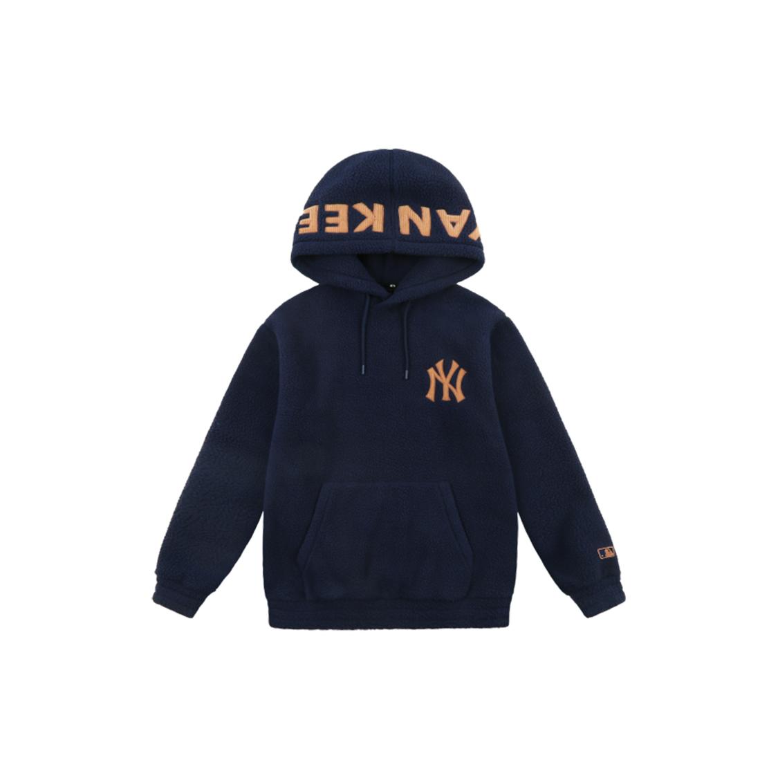 MLB New York Yankees Sweatshirts Unisex Blue Hooded Thickened Regular 31HDF1061-50N XS