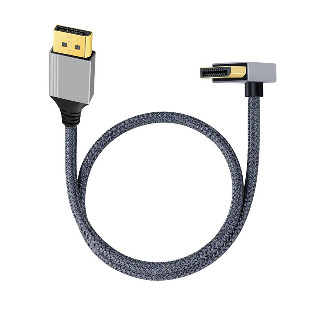 4K 60Hz DP To HDMI-compatible Video Cable High Definition Male To Male Braided Cord for Computer Monitor