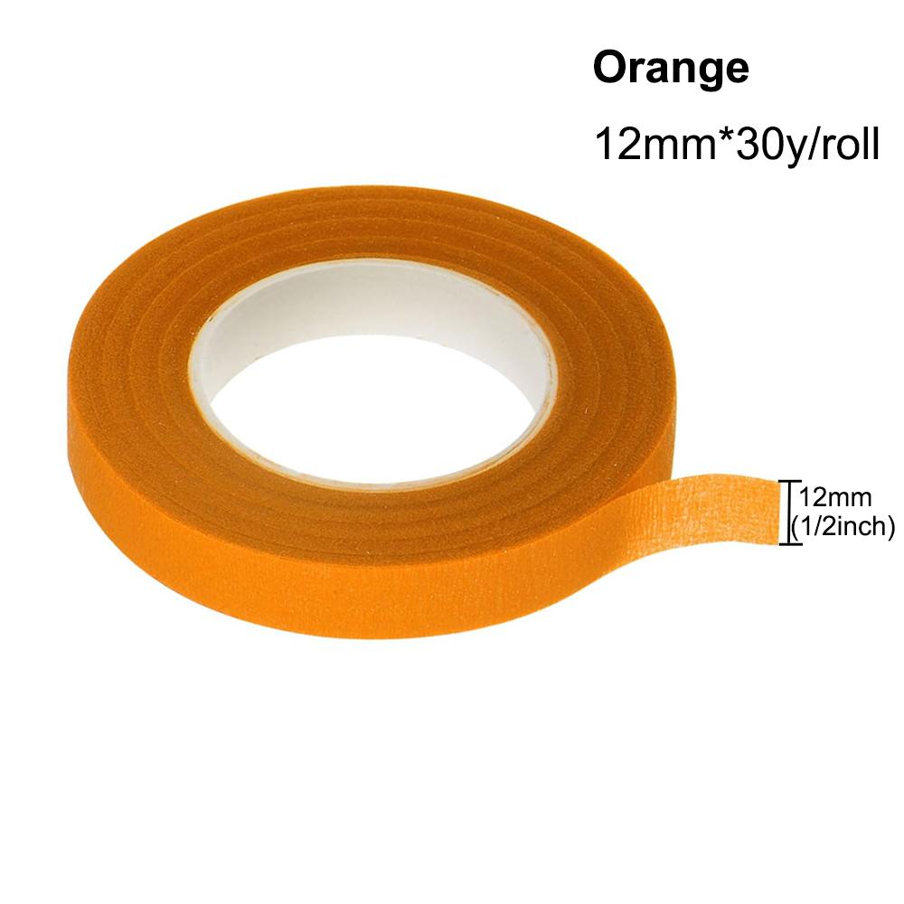 30 Yard 12MM páska s květinovým stonkem Živůtek Knoflíková dírka Umělá květinová tyčinka Květinářství Zelené pásky Nylonové květinové potřeby