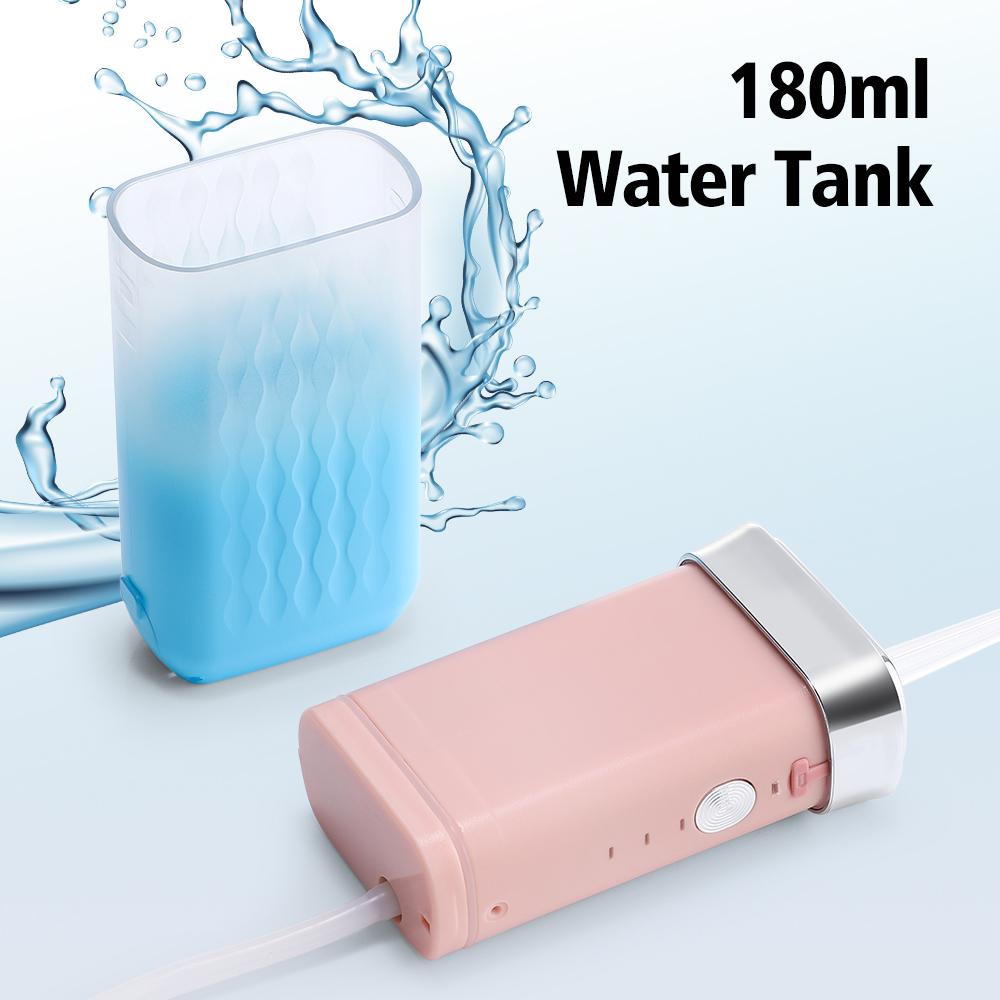 Electric Portable Oral Irrigator Cordless Water Flosser Teeth Pick for Home Travel Teeth Whitening Oral Care 1500rpm Water Jet