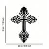 Vintage Hollow Cross Metal Sign Wrought Iron Wall Decor Home Gift Holiday Religious