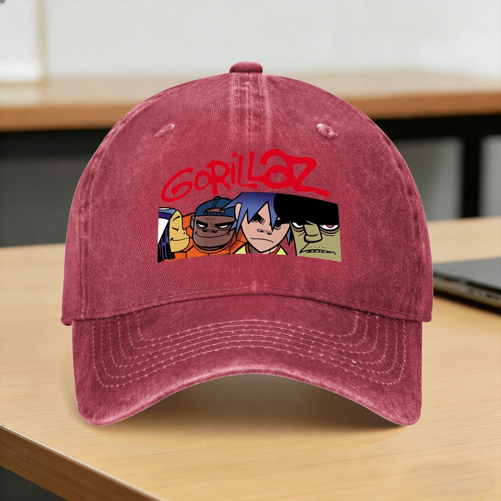 Gorillazs Band Casual Baseball Cap  Hunting Camping Trucker Hat Summer Wholesale Men Adult Classic Snapback Cap