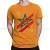 Morocco Flag His Star Is Green 100 Cotton T Shirt Vintage Punk Unisexs Tee Shirt Oneck Unisex Clothes