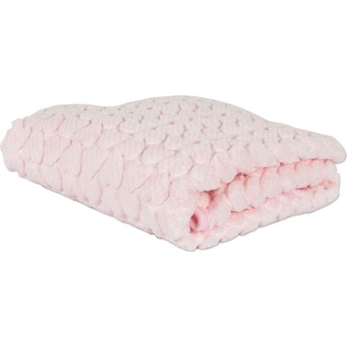 

Детское одеяло Merinos Petit Carre Love Embos розовое