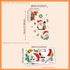 Cartoon Santa Claus Window Sticker PVC Elk Christmas Glass Window Sticker Snowman Self-Adhesive Christmas Decoration Background