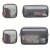 Travel TranspaBag Thickened Nylon Mesh Cosmetic Bag,Breathable Portable Storage Cosmetic Bag, Packaging Edge Protection Products