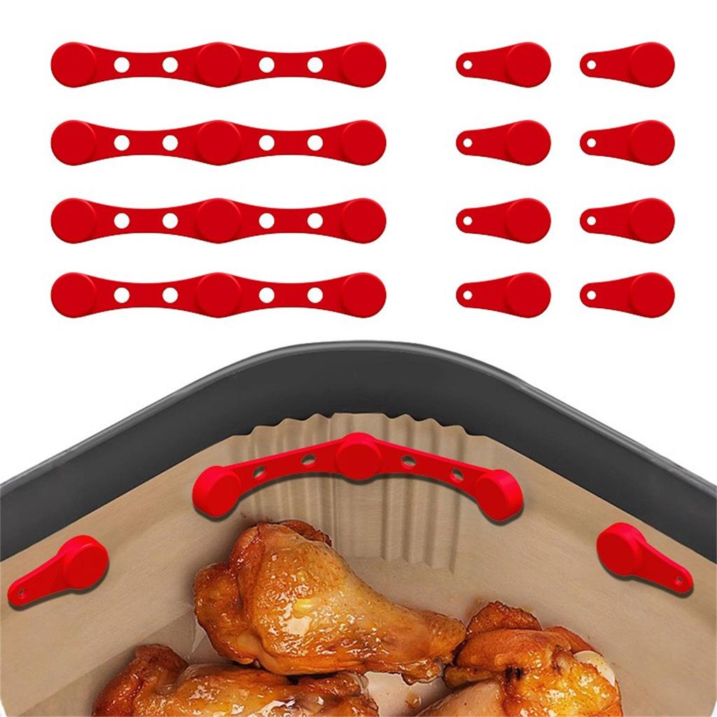 Parchment Paper Holder Silicone Magnetic Buckle Non-Damaging Hold Secure Fixation Design Easy Installation Kitchen Efficiency