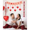 Valentines Day Decorations Kit, 13Pcs Valentines Day Decor with Hanging Heart Swirls, BE Mine XO Garlands Banner, Indoor Valentine Decorations for
