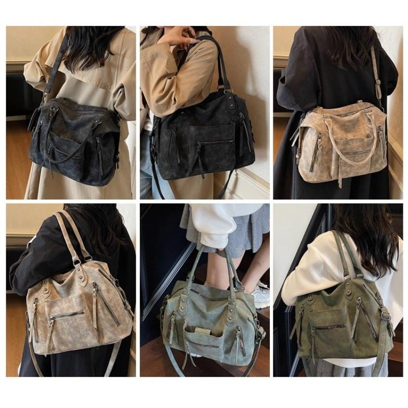 Women's PU Handbag, Fashionable Armpit Bag Large Capacity Crossbody Bag Casual Tote Top Handle Shoulder Bag