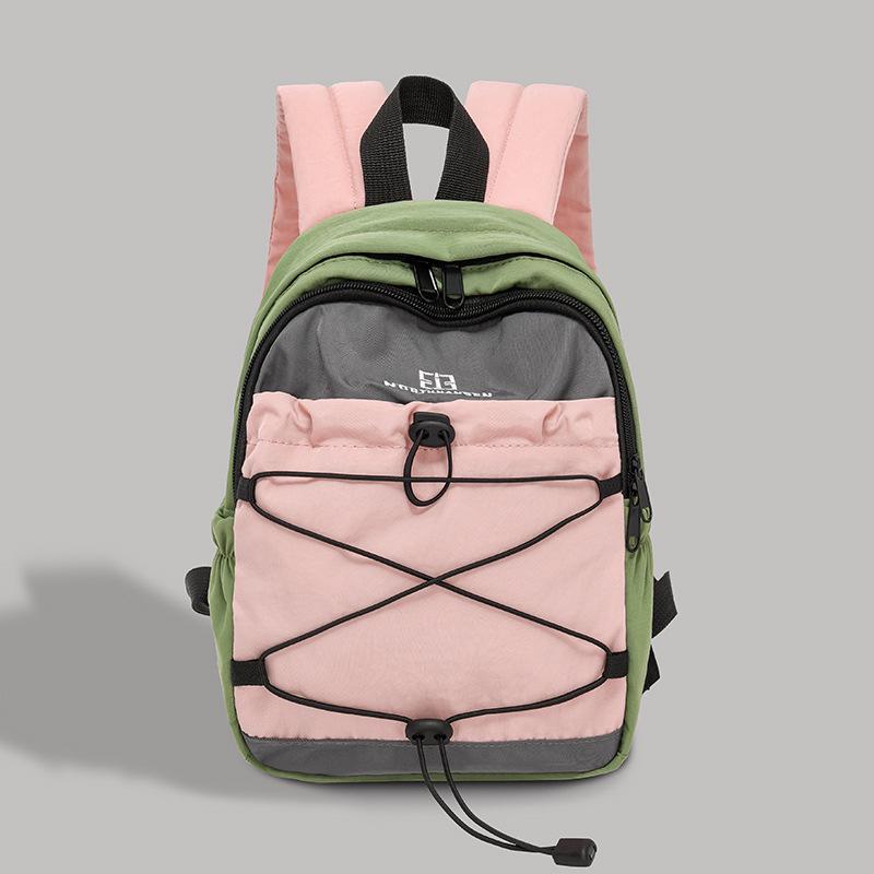 2025 Color-block Outdoor Backpack: Versatile, Lightweight Drawstring Bag for Commuting, School, Mountaineering
