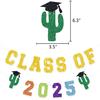 Mexico Class Of 2025 Graduation Banner Fiesta Pom Poms Flowers Paper Tassel Garland Decoration College Grad Party Supplies