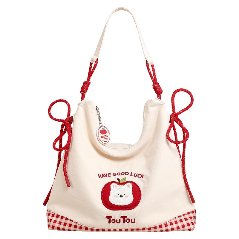 Yue Lai Yue Hao Cute Puppy Canvas Tote Laptop Bag Yue Lai Yue Hao Safe Puppy Tote Laptop Bag