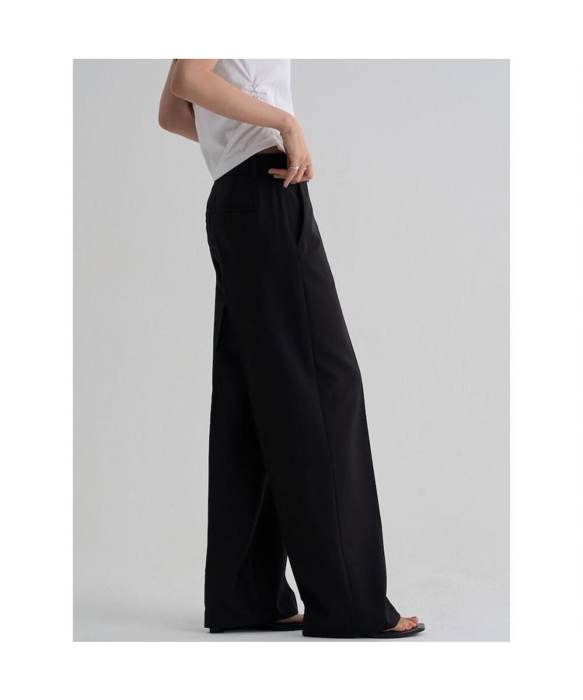 8SECONDS July Daily Straight Slacks (Basic) Black
