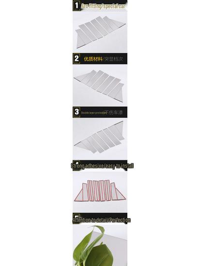 Qijun Car Window Trim: Stainless Steel Glass Anti-Scratch Decorative Strips for 14 Models