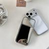 Luxury Electroplating Makeup Mirror Case For iPhone 17 16 15 14 18 Pro Max Samsung Galaxy S26 S25 S24 S23 Glitter Diamond Border Protection Back