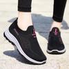 Zapatos de Mujer Primavera Nuevos Zapatos de Tela Zapatos de Mujer Casual Zapatos de Mamá Zapatos Calcetín Fly-Knit Zapatillas de Suela Blanda Zapatos de Mujer