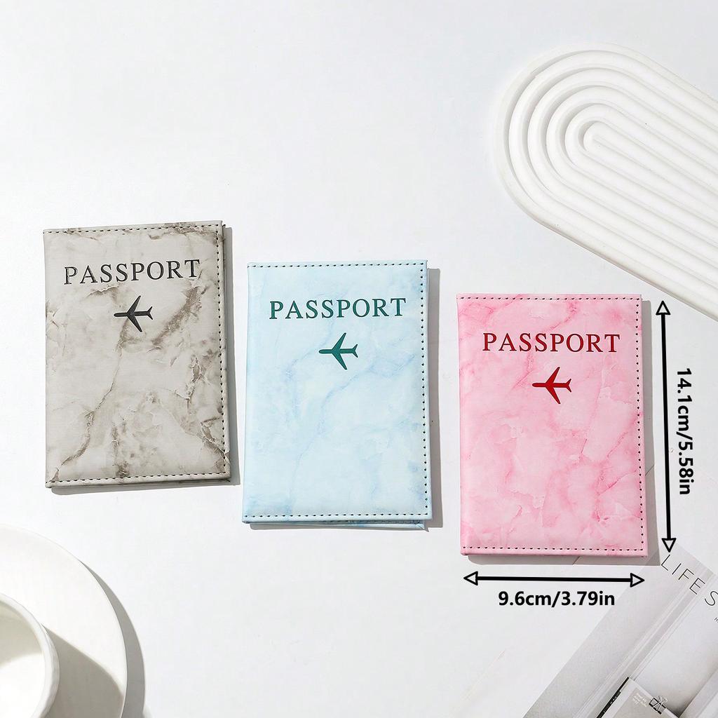 PU Leather Passport Holder Wallet Card holder Stylish plane travel accessory for women or men on flight travel cmc