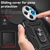For Xiaomi Redmi 14C 4G Case Armor Shockproof Slide Lens Cover For Redmi14C Magnet Car Holder Ring Case For Redmi 14C Funda