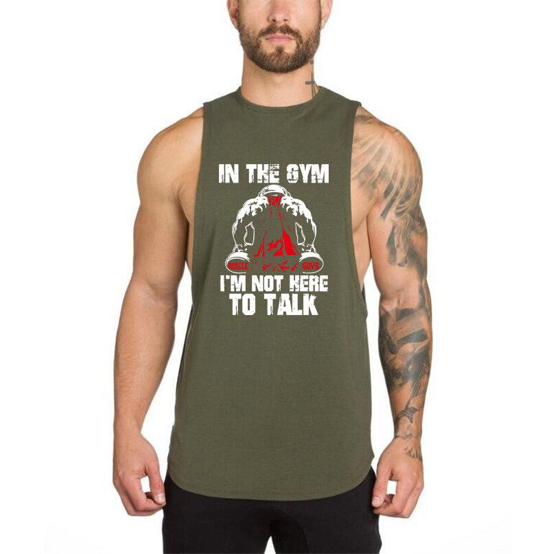 Muscleguys Nowa Marka odzież na siłownię Singlet do kulturystyki i Koszulka Stringer Fitness Męska bez rękawów Kamizelka treningowa