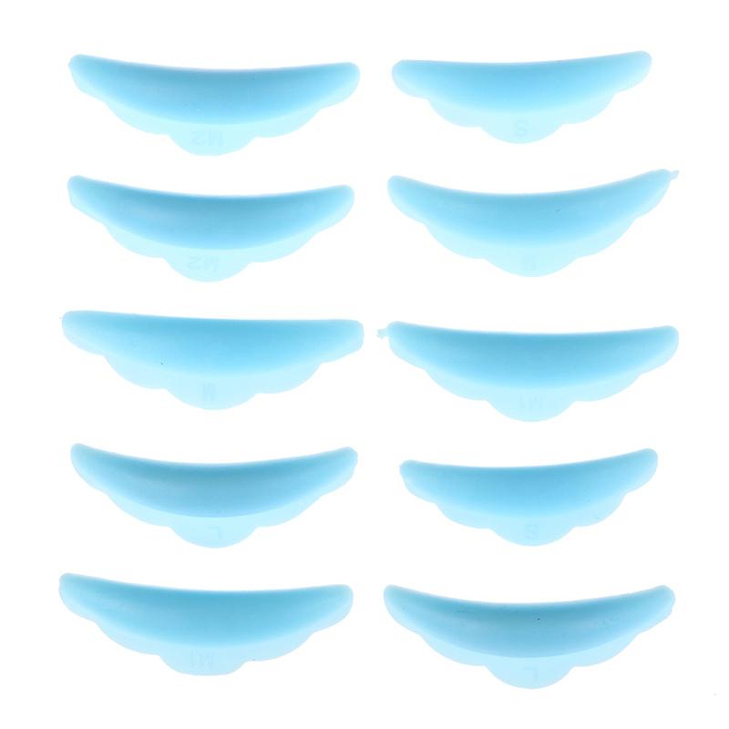5 Pair Lash Lift Lifting Curlers Curl Silicone Shields Pads Multicolor Reusable
