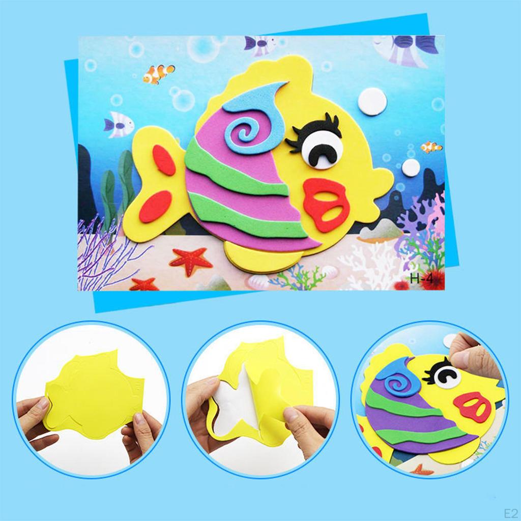 Foam Stickers Assorted Colors for Crafts Card Making