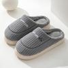 Pantofole di Cotone Impermeabili da Donna per Autunno e Inverno, Antiscivolo, con Sacchetti di Peluche e Scarpe di Cotone per Uso Domestico Interno